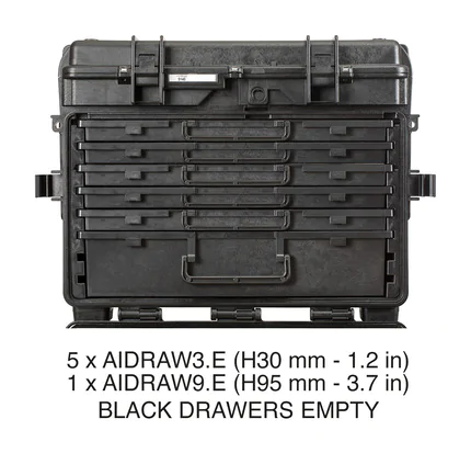 Explorer 5140, 5131 & 5116 Modular System Tool Cases with Wheels (Drawers Version)