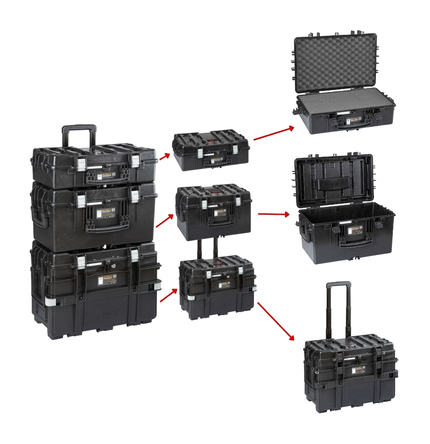 Explorer 5140, 5131 & 5116 Modular System Tool Cases with Wheels (Drawers Version)