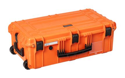 Explorer 7626HL Case With Wheels - Orange Topview