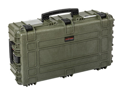 Explorer 7626HL Case With Wheels - Olive Green Front