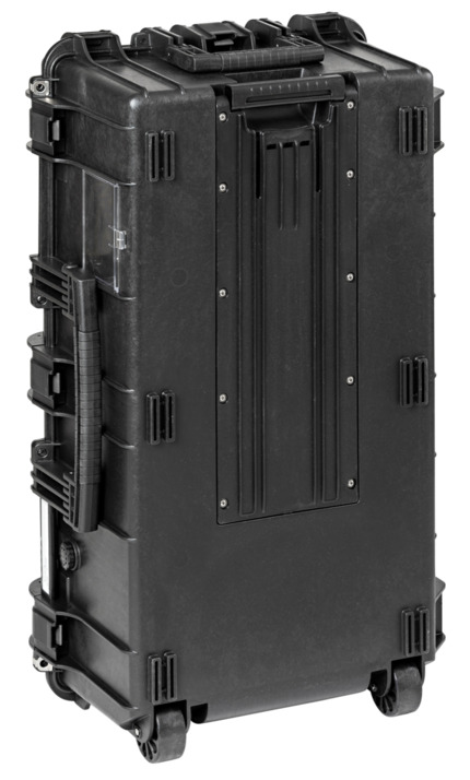 Explorer 7626HL Case With Wheels - Black Standing/Back