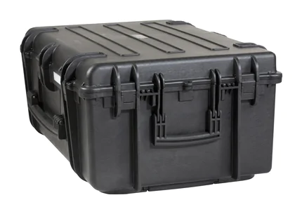 Explorer 7630 15U Rack Case With Wheels - Top view with top handle