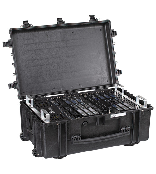 Explorer 7630 15U Rack Case With Wheels - Open