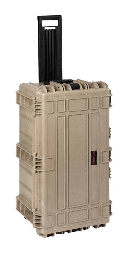 Explorer 7635Hl Waterproof Case With Wheels - Desert Tan Standing