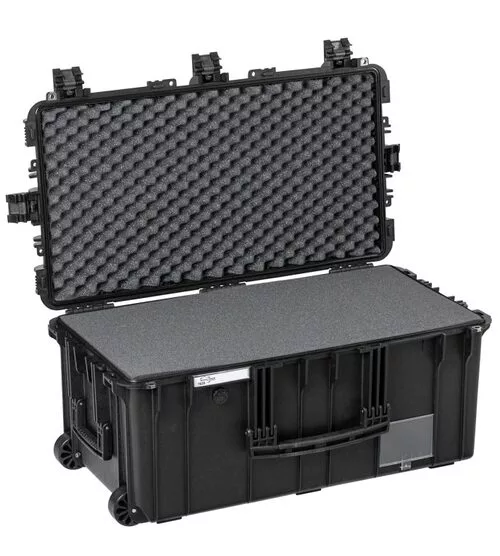 Explorer 7635Hl Waterproof Case With Wheels - Black with Foam
