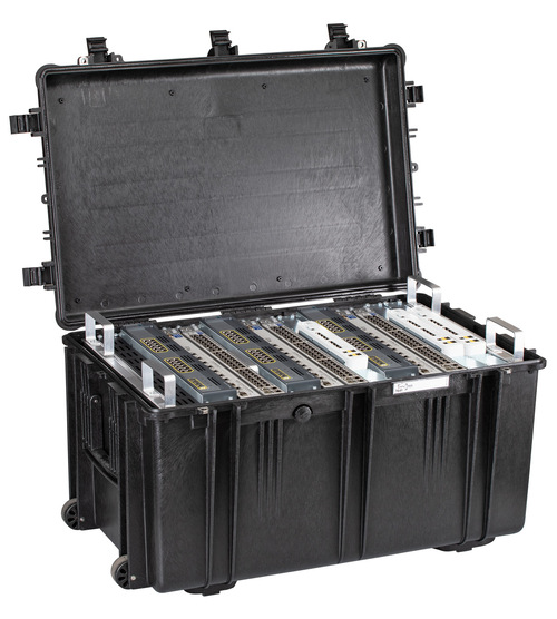 Explorer 7641 15U Rack Case With Wheels - Inside/Top-view