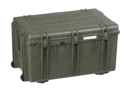 1Explorer 7641 Case With Wheels - Olive Green Back