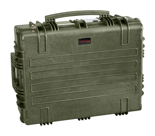 Explorer 7726 Waterproof Case With Wheels - Olive Green Front