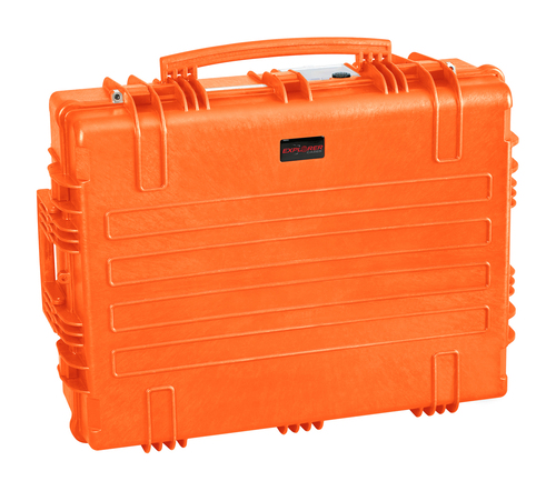 Explorer 7726 Waterproof Case With Wheels - Orange Front