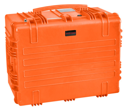 Explorer 7745 Waterproof Case With Wheels - Orange Front