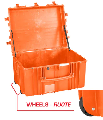 Explorer 7745 Waterproof Case With Wheels - Orange Empty