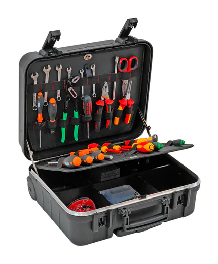 GT Line BOXER WH PEL Tool Case with Wheels: Open with Contents
