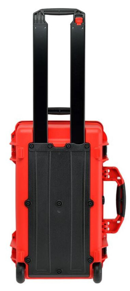 HPRC 2550W Waterproof Case With Wheels - Red Back