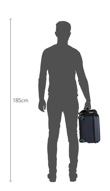 HPRC 2550W Waterproof Case With Wheels - Size Comparison