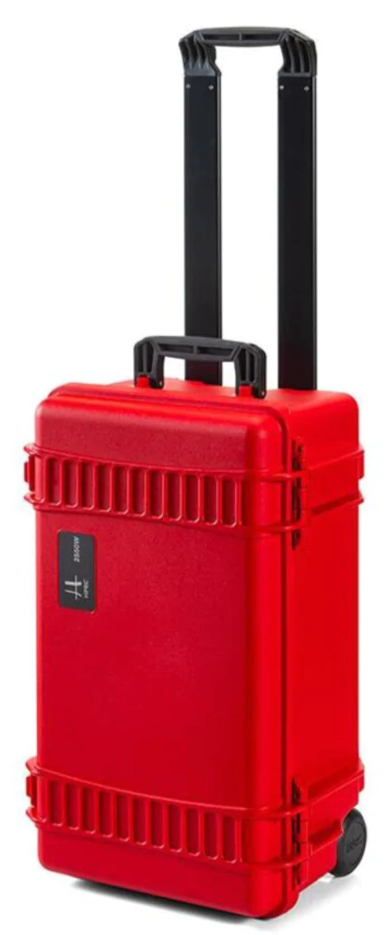 HPRC 2550W Waterproof Case With Wheels - Red Front