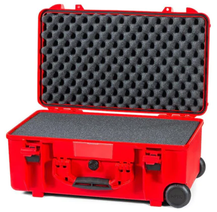HPRC 2550W Waterproof Case With Wheels - Red with Foam