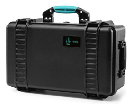 HPRC 2550W Waterproof Case With Wheels - Black Front