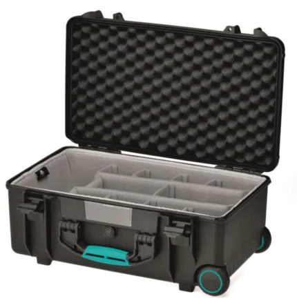 HPRC 2550W Waterproof Case With Wheels - Black with Second Skin