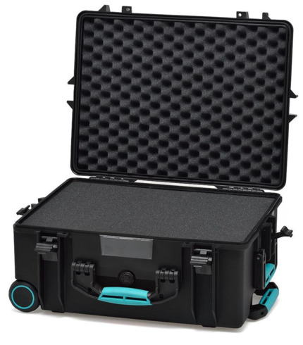 HPRC 2600W Waterproof Case With Wheels - Black with Foam