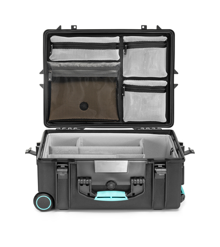HPRC 2600W PRO BLB Case with Wheels: Front View