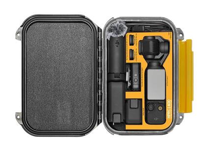 HPRC1400 Case for DJI Osmo Pocket 3 Creative Combo Kit - Inside View with Contents