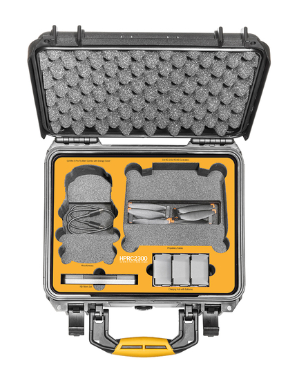 HPRC 2300 Case for DJI Mini 5 Pro Fly More Combo: Interior With Contents