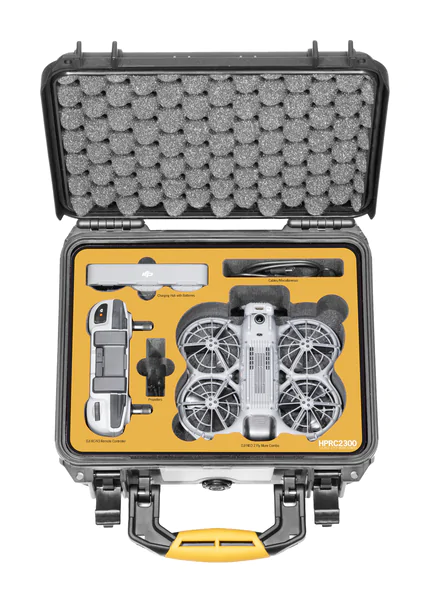 HPRC2300 Drone Case for DJI Neo 2 Fly More Combo: Interior With Contents
