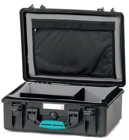HPRC2500 Waterproof Case - Black Soft Deck with Dividers