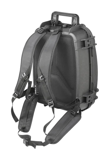 MAX485 Hard Waterproof Backpack Case - Rear View