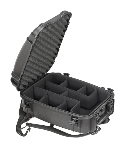 MAX485 Hard Waterproof Backpack Case - With Dividers