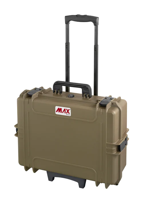 MAX505TR with Wheels and Retractable Pull Handle - Olive (Sahara)