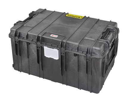 MAX1090H510-R Waterproof Case with Removable Lid (with Wheels) - Outside View