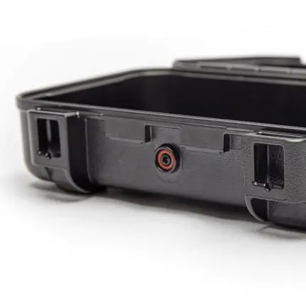 Nanuk 225 Waterproof Case - Close-up of of pressure release valve