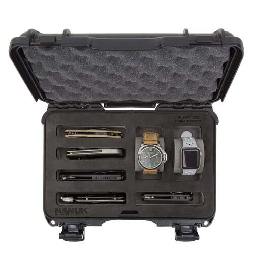 NANUK 909 2 WATCHES 5 KNIVES CASE