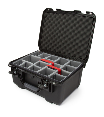 Nanuk 933 Waterproof Hard Case - Black - With padded divider set - View showing inside of case