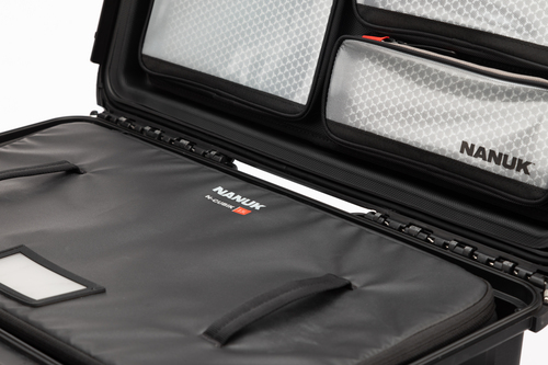 Nanuk 935 Case with Lid Org and N-Cubik 13L Padded Bag - with Wheels