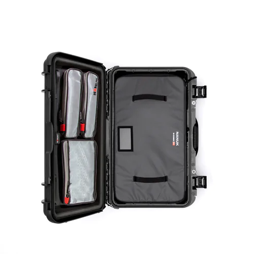 Nanuk 935 Case with Lid Org and N-Cubik 13L Padded Bag - with Wheels