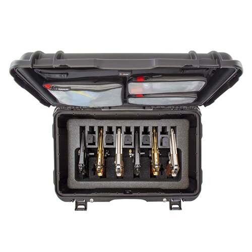 NANUK 938 6 UP Gun Case with Wheels - With Lid Organiser