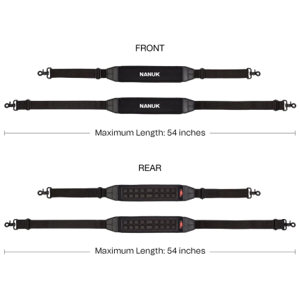 Nanuk Shoulder Strap Measurements - Adjustable in length between 40