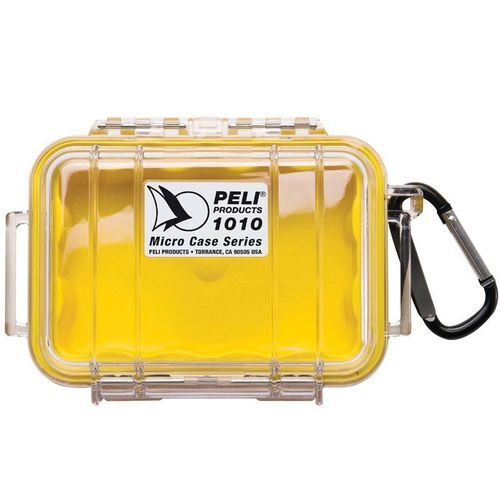 Peli 1010 Micro Case - Clear Yellow - Case Empty