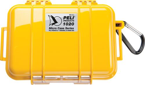 Peli 1020 Micro Case - Solid Yellow - Case Empty