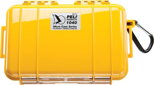 Peli 1040 Micro Case - Solid Yellow - Case Empty