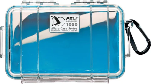 Peli 1050 Micro Case - Clear Blue  - Case Empty