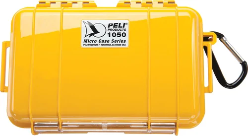 Peli 1050 Micro Case - Solid Yellow - Case Empty