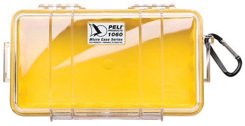 Peli 1060 Micro Case - Clear Yellow - Case Empty