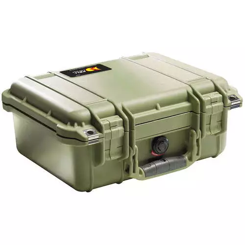 Peli 1400 Case with Foam SPECIAL OFFER - Olive Green