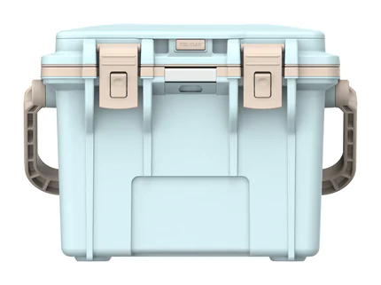 Peli 14QT Personal Cooler: Jungle Mist - Tan Closed