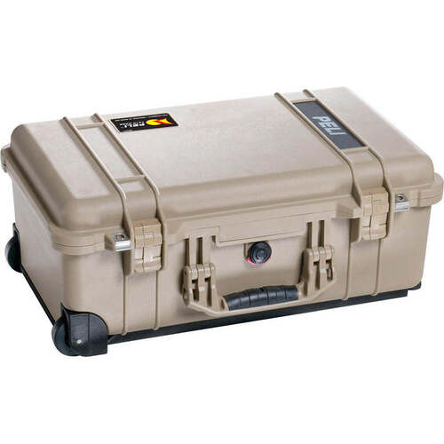 Peli 1510 Case With Dividers SPECIAL OFFER - with wheels - Desert Tan