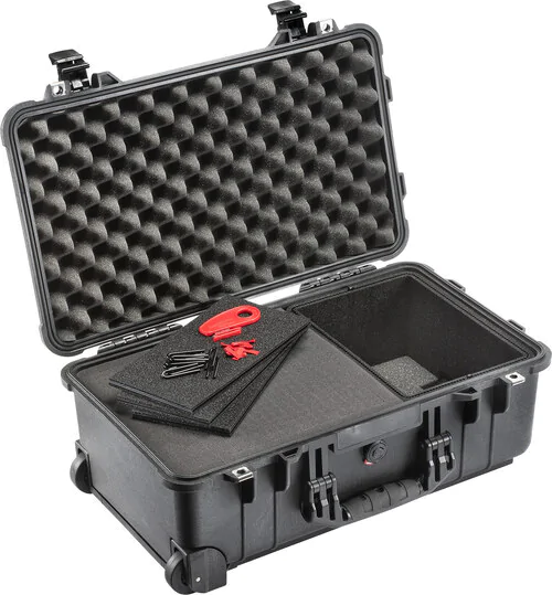 Peli 1510 with half foam insert.