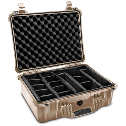 Peli 1520 Case With Dividers SPECIAL OFFER - Desert Tan